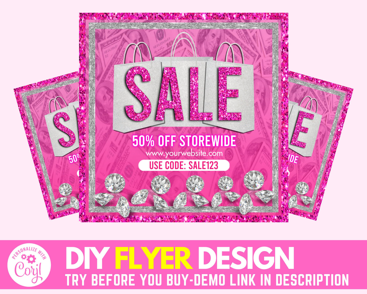 social media flyer, sale flyer, flyer design, flyer, instagram flyer, beauty flyer, boutique flyer, shopping flyer, shop business flyer