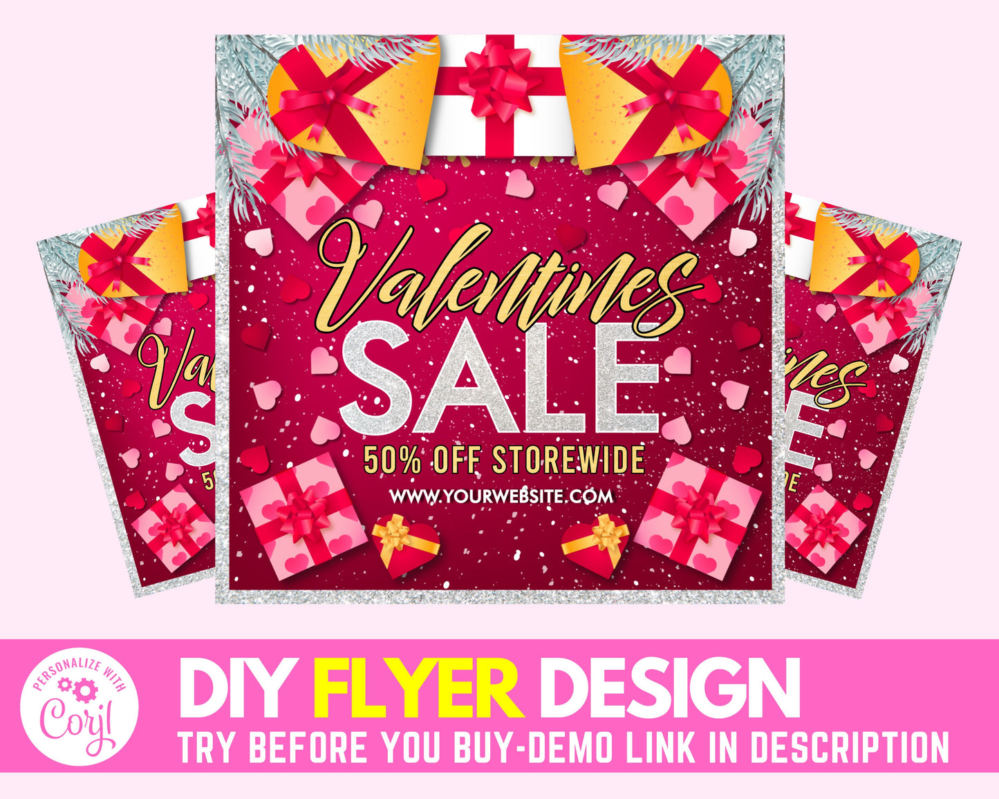 social media flyer, valentine's day sale flyer, valentines flyer template, flyer design, flyer, instagram flyer, love flyer, romance flyer