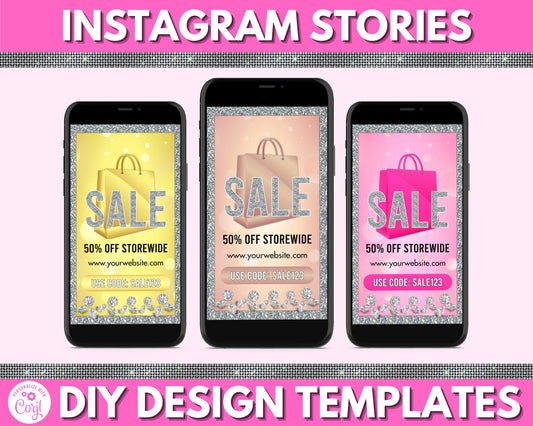 DIY Instagram Story Template, Beauty Boutique Instagram Story Post, Social Media Post, Sale Post Design, Premade Business Post Design