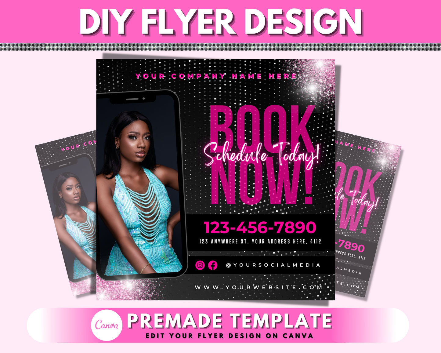 booking flyer, diy flyer template design, appointment flyer, hair flyer, lash flyer, appointment available flyer, makeup book now flyer