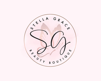 Beauty Logo, DIY Rose Gold Logo Design Template, Boutique Logo, Makeup Artist Logo, Hair Stylist Logo, Lash Logo, Eyelash Logo, Nail Logo