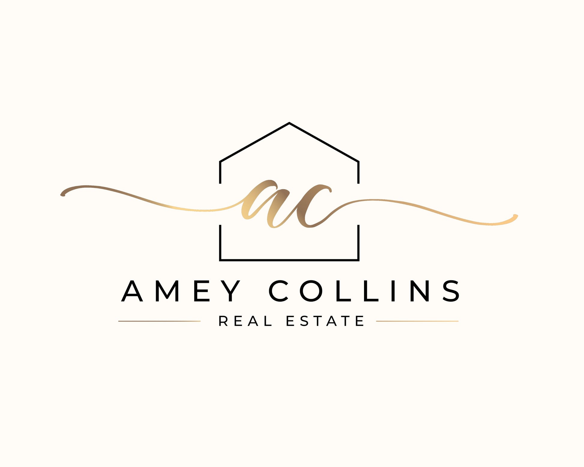 Real Estate Logo, DIY Logo Design Template, House Logo, Realtor Logo, Gold Real estate Agent Logo, Modern Logo, Premade Logo