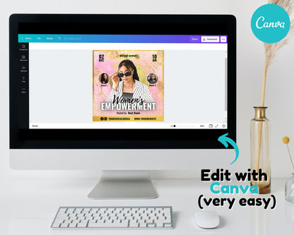 Empowerment Flyer, Women Conference Flyer, Event Flyer, Editable Flyer, Webinar Flyer, Meeting Flyer, Premade Flyer Template Design