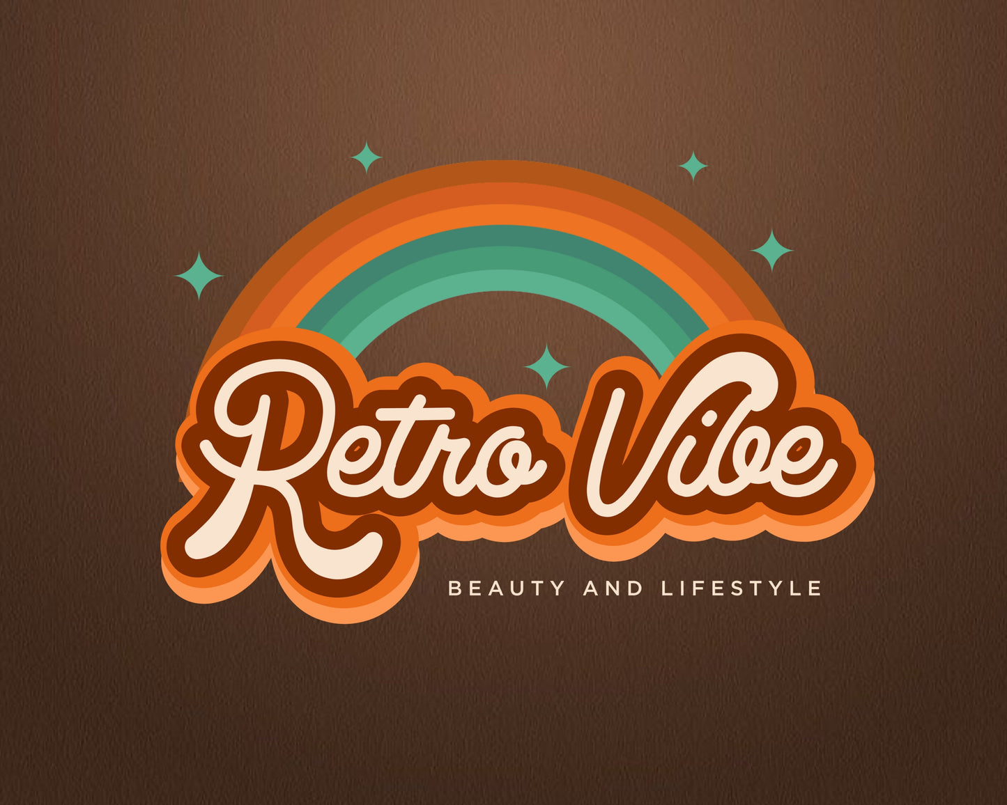 retro logo, diy logo design template, boho logo, rainbow logo, photographer logo, blog logo, colorful logo, premade business logo