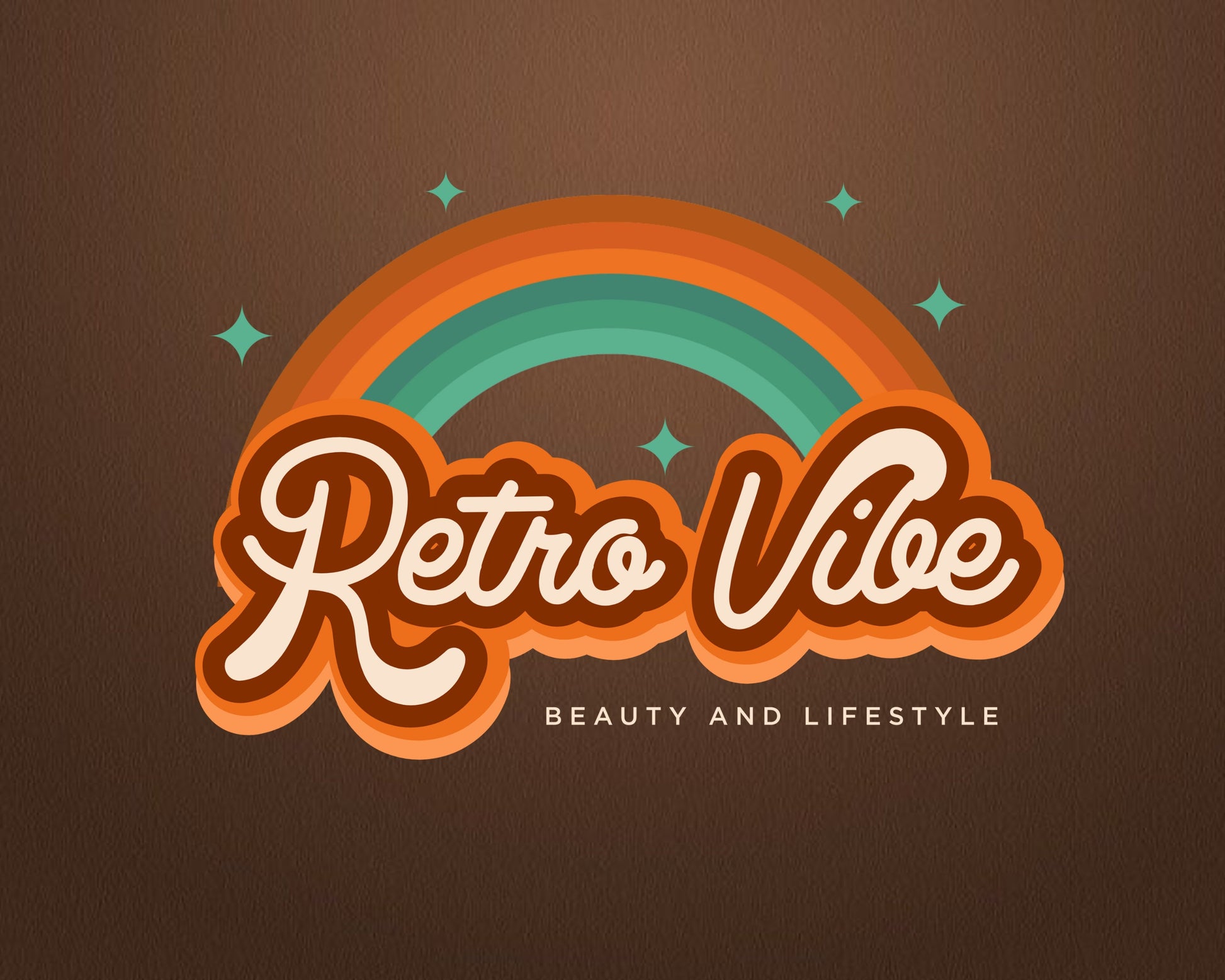 Retro Logo, DIY Logo Design Template, Boho Logo, Rainbow Logo, Photographer Logo, Blog Logo, Colorful Logo, Premade Business Logo