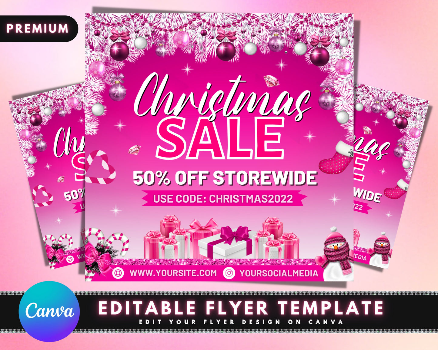 christmas flyer, diy flyer template design, sale flyer, hair flyer, lash flyer, winter holiday season flyer, premade business flyer