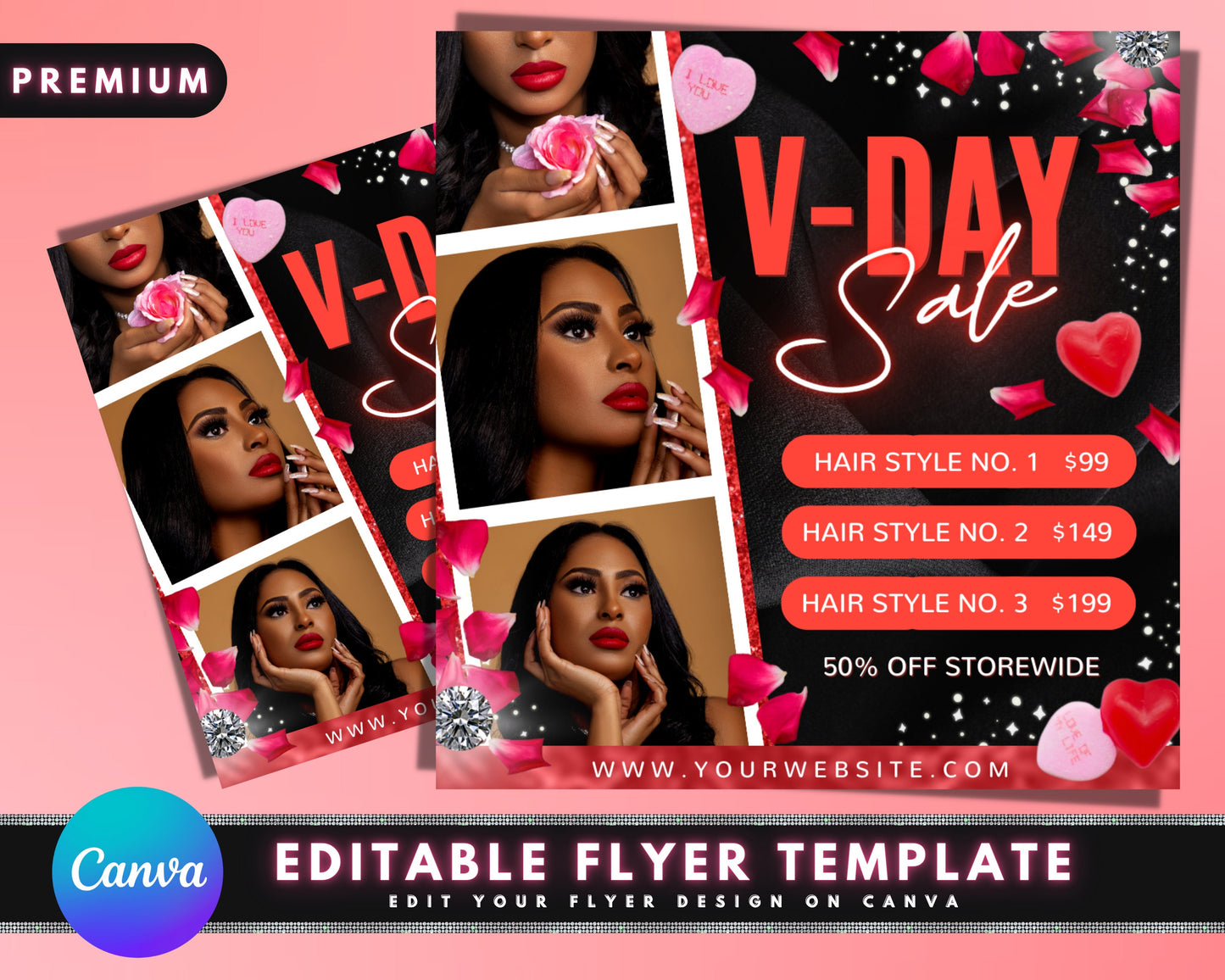 valentines flyer, diy flyer template design, hair flyer, booking flyer, appointment flyer, sale flyer, lash flyer, premade editable flyer