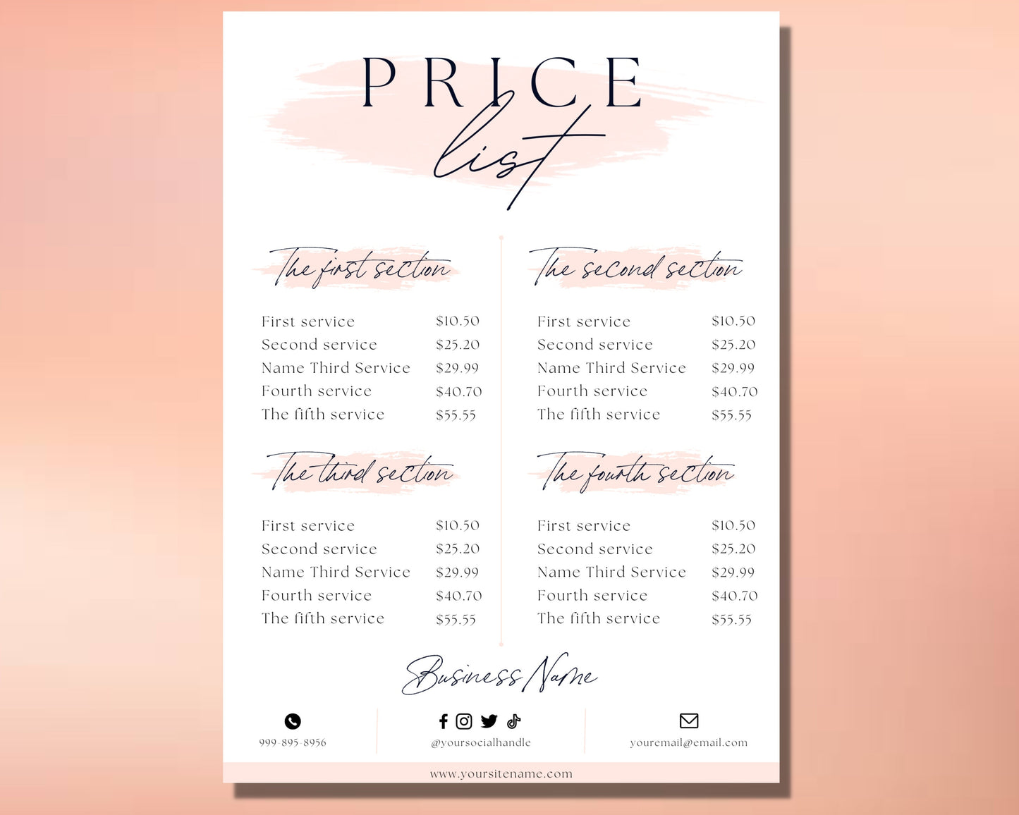 price list, diy flyer template design, price sheet, hair pricing flyer, pricelist flyer, pricing guide sheet, premade salon business flyer