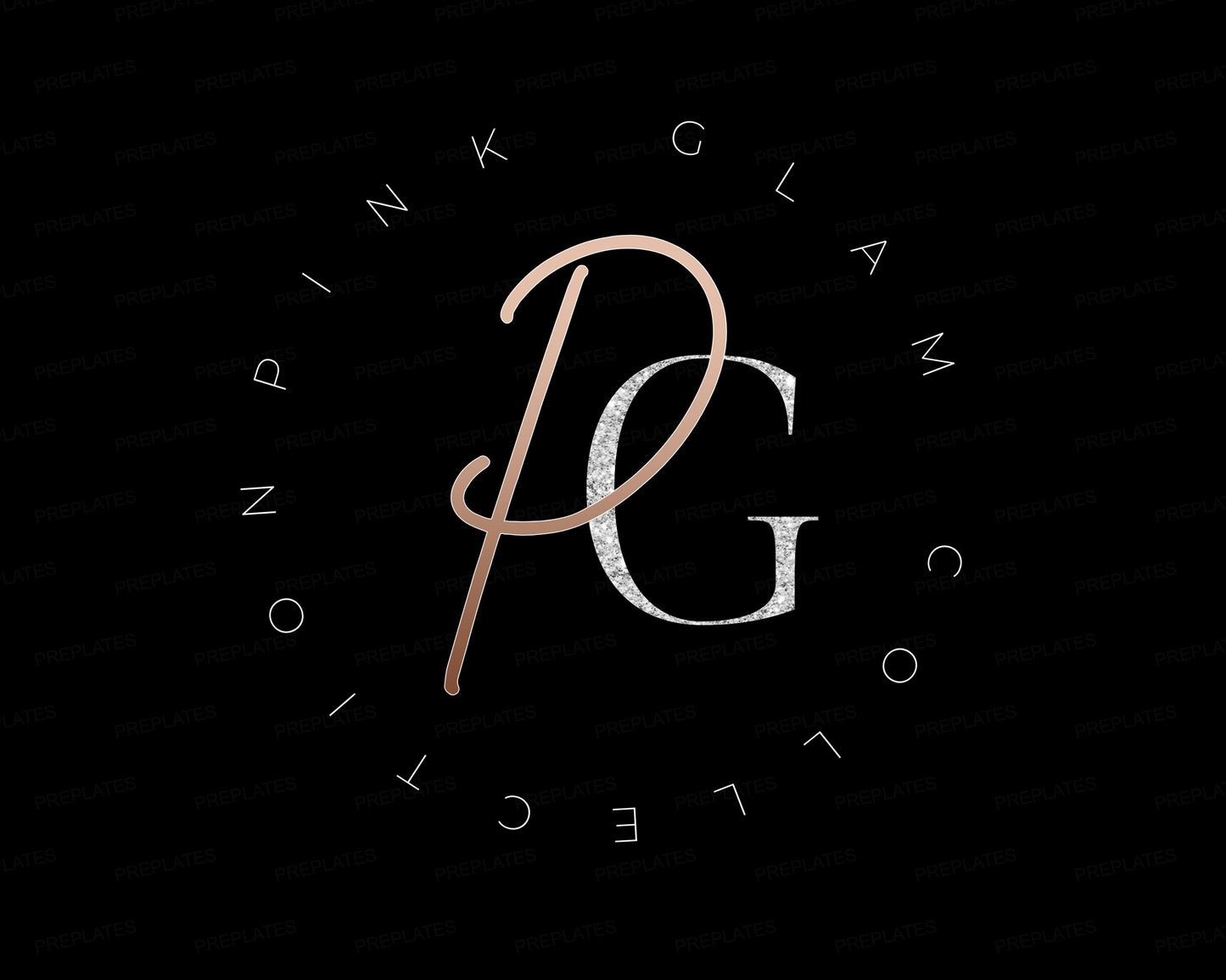 hair logo, diy logo design template, boutique logo, fashion logo, beauty logo, makeup artist logo, rose gold logo, premade business logo