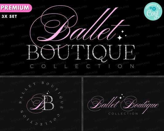 Boutique Logo, DIY Logo Design Template, Fashion Logo, Text Based Logo, Glam Logo, Beauty Logo, Hair Logo, Lash Logo, Premade Business Logo