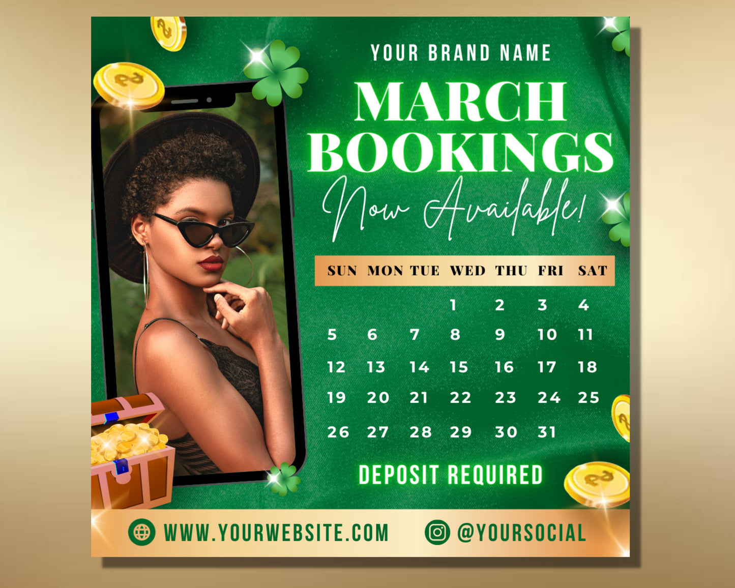 march booking flyer, diy flyer template design, hair flyer, appointments flyer, lash flyer, book now flyer, premade business flyer