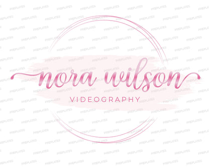 Photography Logo, DIY Logo Design Template, Boutique Logo, Signature Logo, Clothing Logo, Watercolor Logo, Store Logo, Premade Business Logo