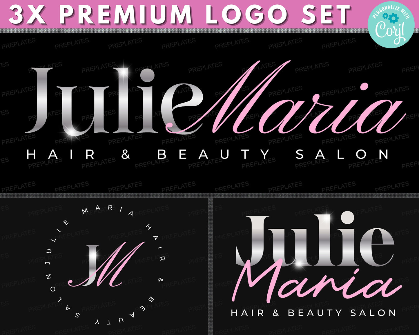 boutique logo, diy logo design template, hair logo, business logo, beauty logo, hair bundles extensions logo, premade business logo