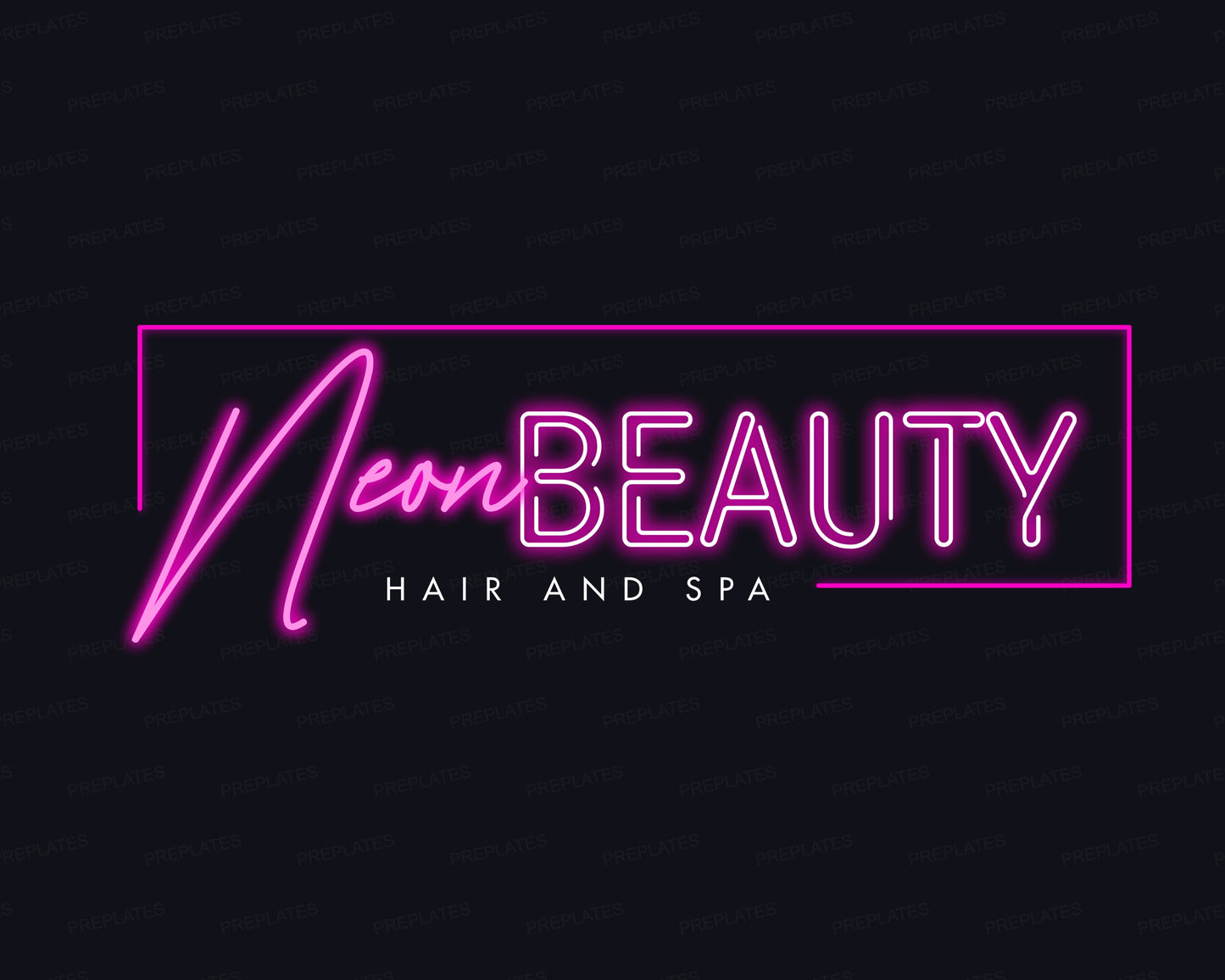 neon pink logo, diy logo design template, hair spa salon logo, boutique logo, diamond logo, fashion logo, beauty logo, premade business logo