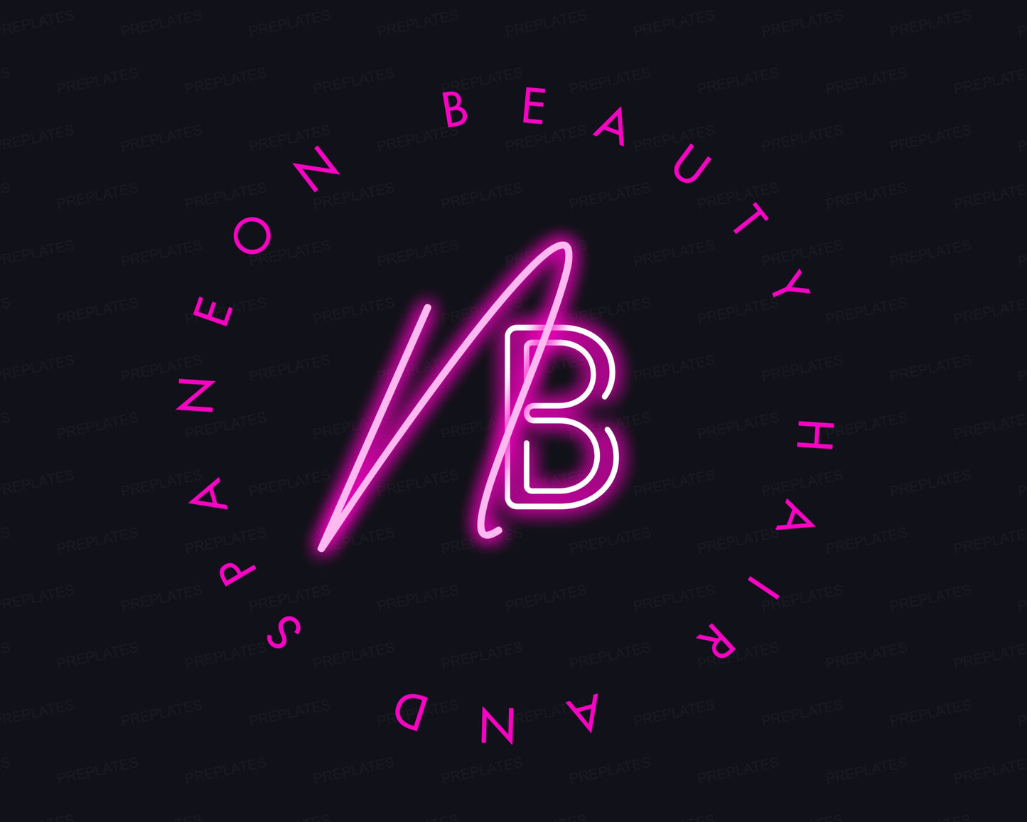 neon pink logo, diy logo design template, hair spa salon logo, boutique logo, diamond logo, fashion logo, beauty logo, premade business logo