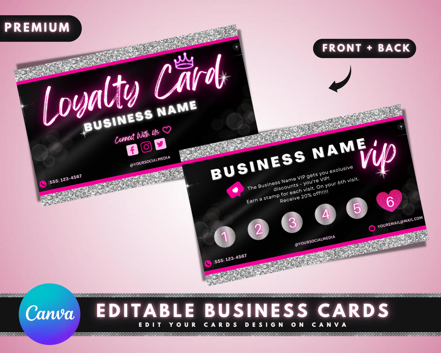 beauty loyalty cards, diy marketing cards template design, lash business card, customer rewards card, loyalty cards, business card template