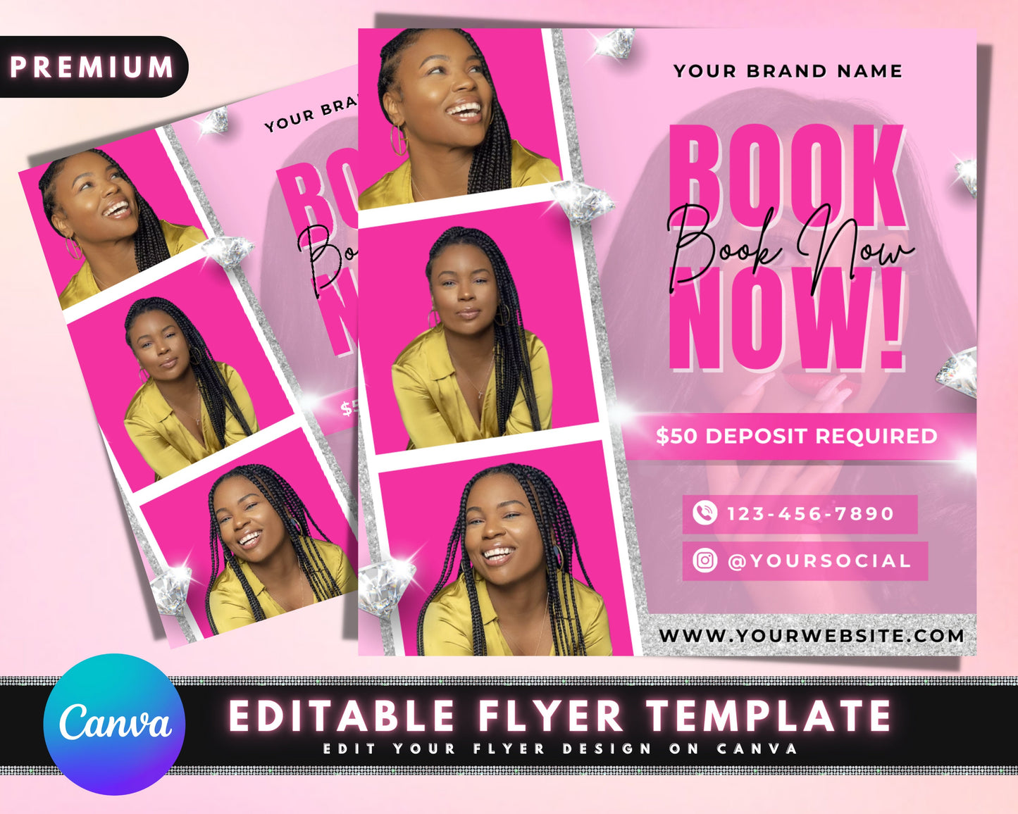 book now flyer, diy flyer template design, booking flyer, appointment flyer, hair and lash flyer, social media beauty flyer, nails flyer