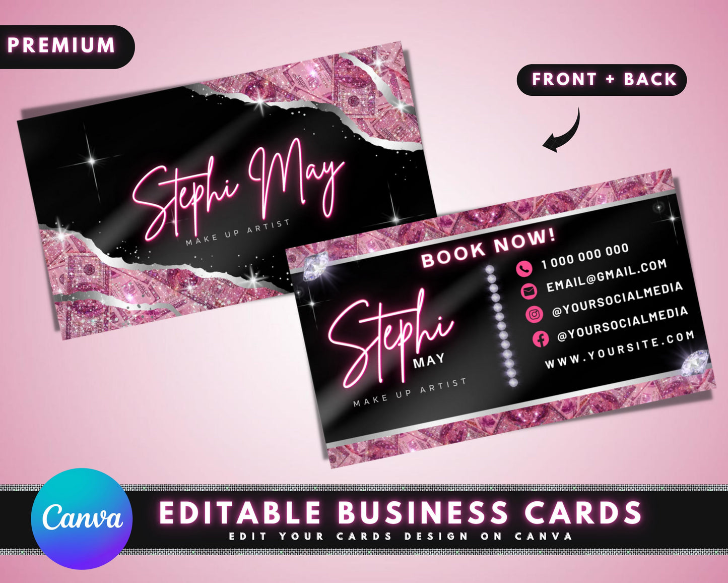 business cards, diy business card template design, hair business cards, boutique business cards, salon business cards, premade business card