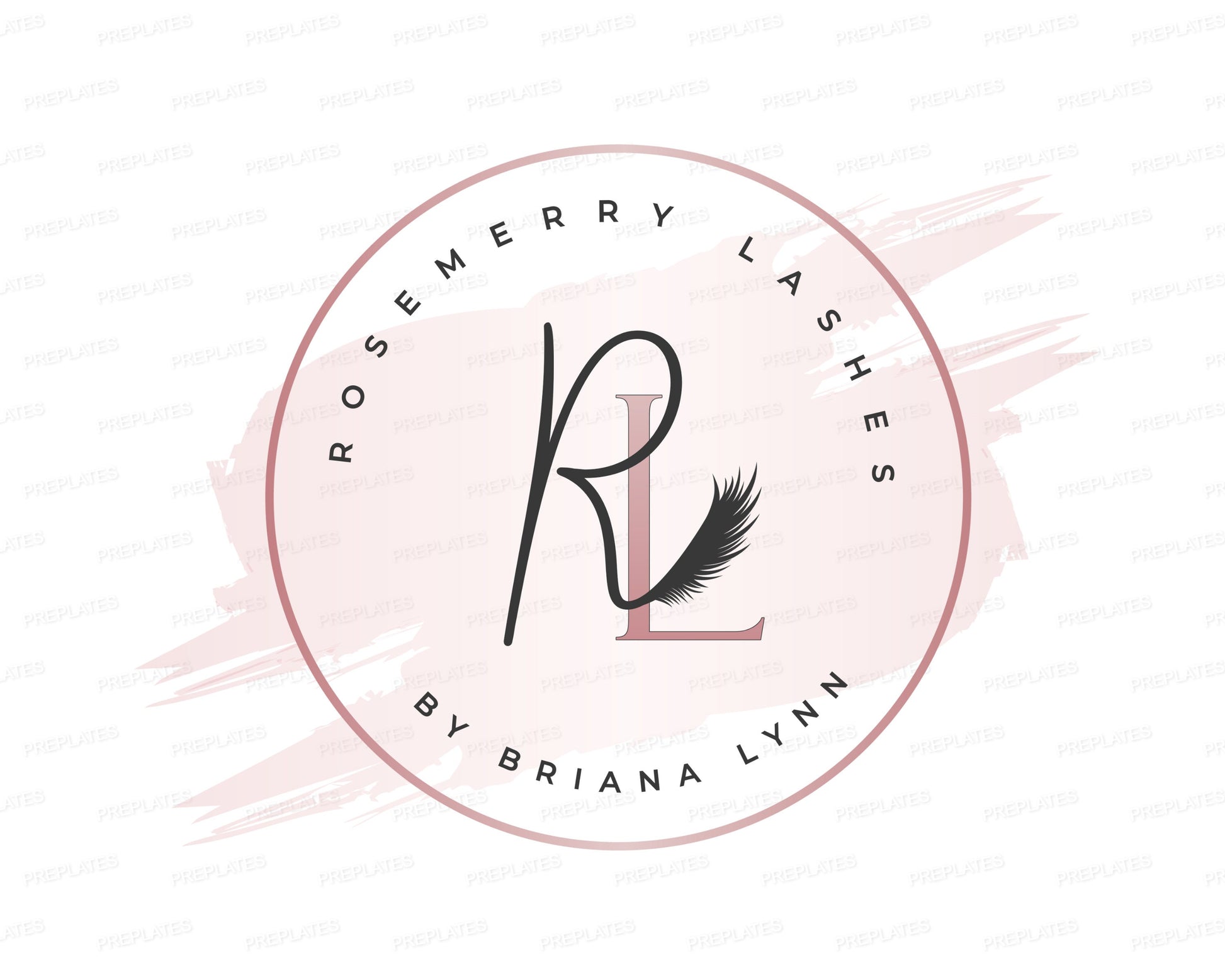 Lash Beauty Logo, DIY Logo Design Template, Lash Boutique Logo, Lash Extension Logo, Lash Business Logo, Rose Gold Eye Lash Technician Logo