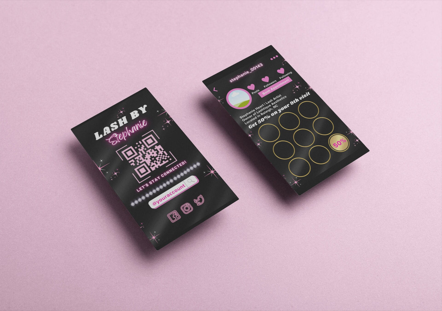 lash loyalty cards, diy marketing cards template design, lash vip loyalty card stamp, salon reward cards, lash tech premade business cards