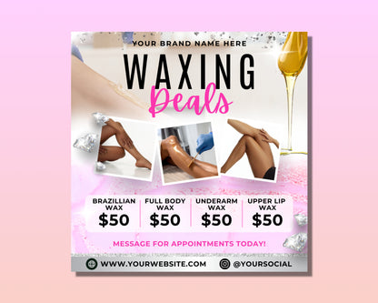 Waxing specials, Waxing deals, Waxing discounts