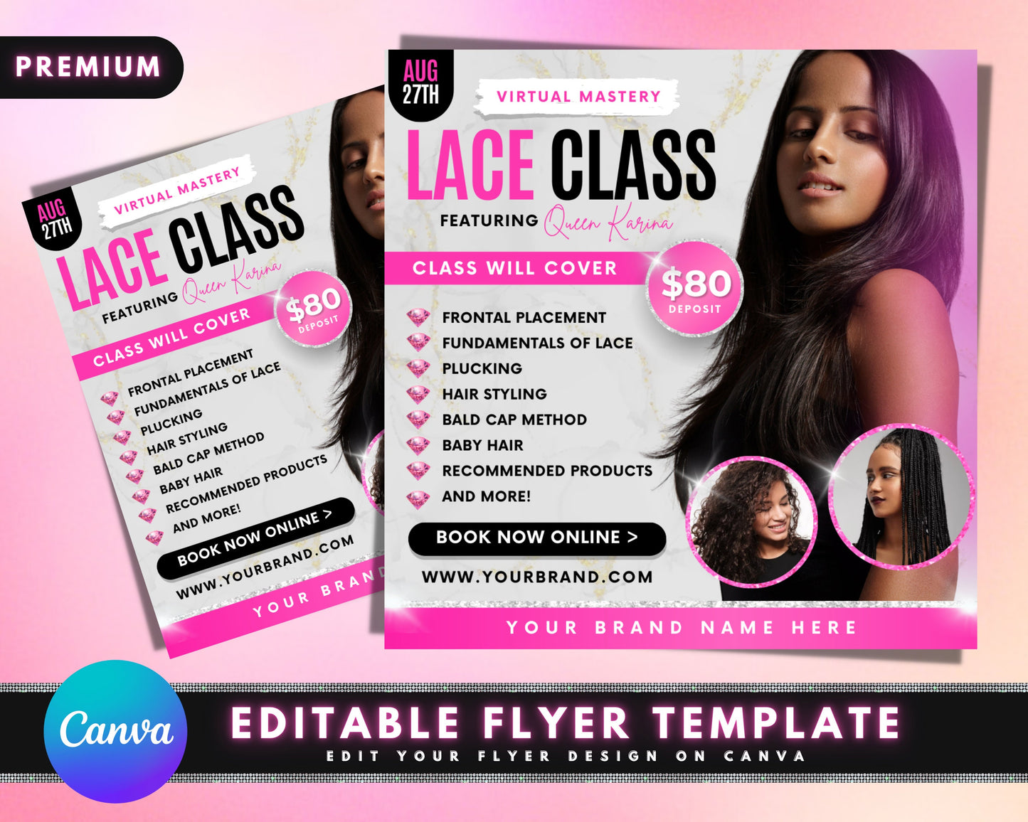 how to make wigs, wig training, lace class flyer