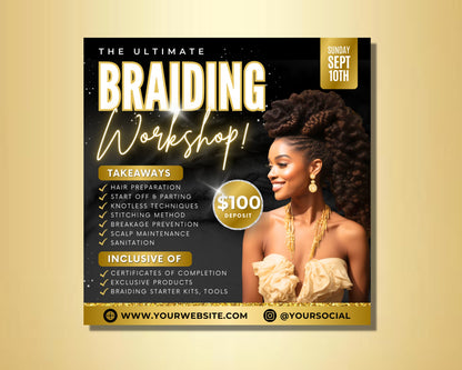 Hair Braiding course, Braiding techniques