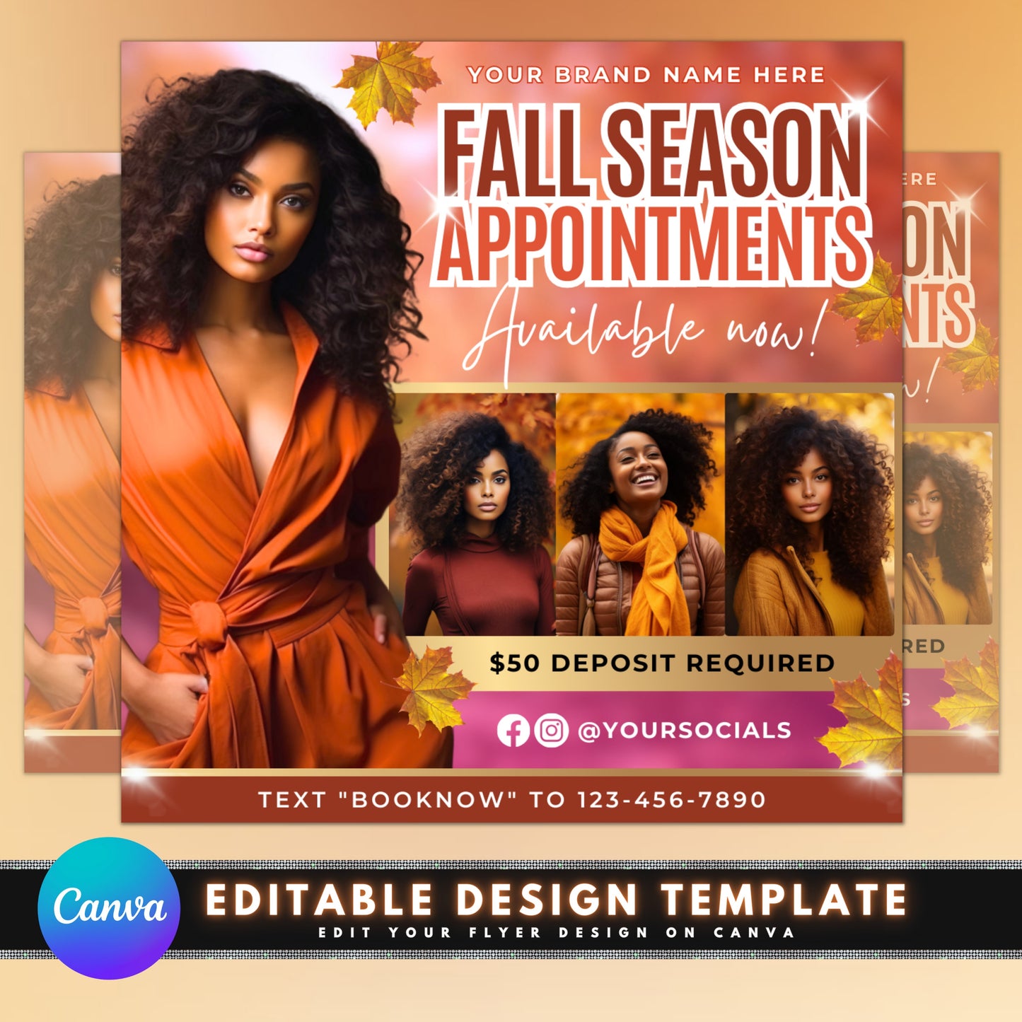 fall season appointments, autumn bookings, harvest season promo