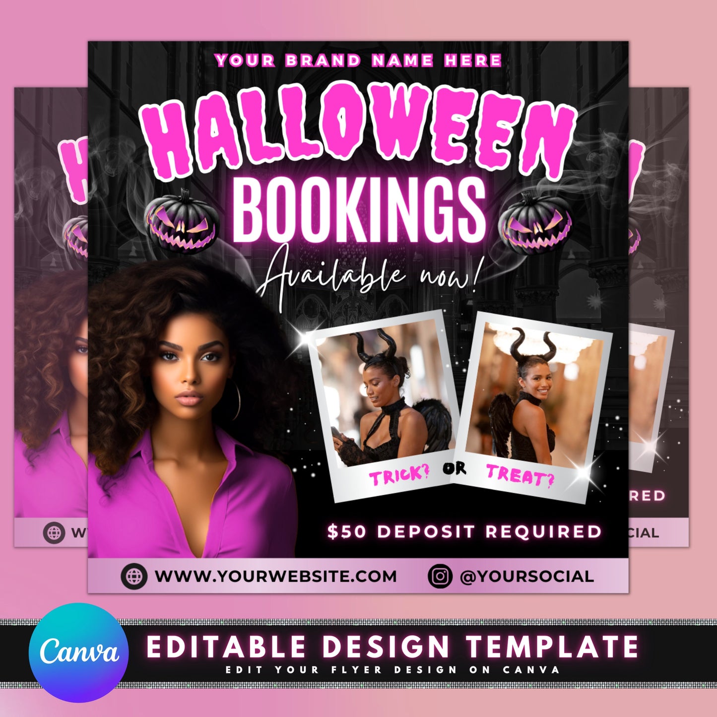 halloween bookings beauty makeup hair book now appointments nails costume transformation special offers