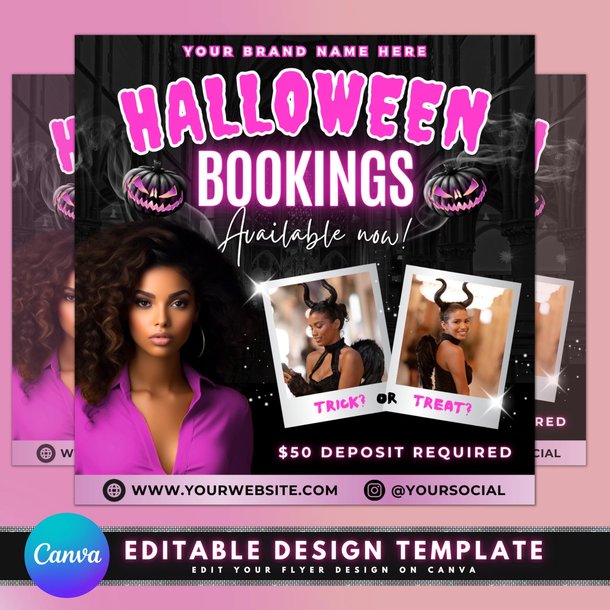 Halloween Bookings Beauty Makeup Hair Book Now Appointments Nails Costume Transformation Special offers