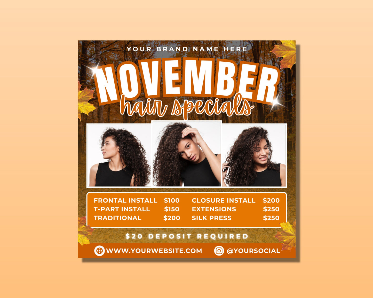 november hair specials discounts promotions haircut hair color highlights lowlights balayage ombre keratin treatment brazilian blowout hair extensions hair straightening hair curling hair styling men&#39;s hair cuts women&#39;s hair cuts