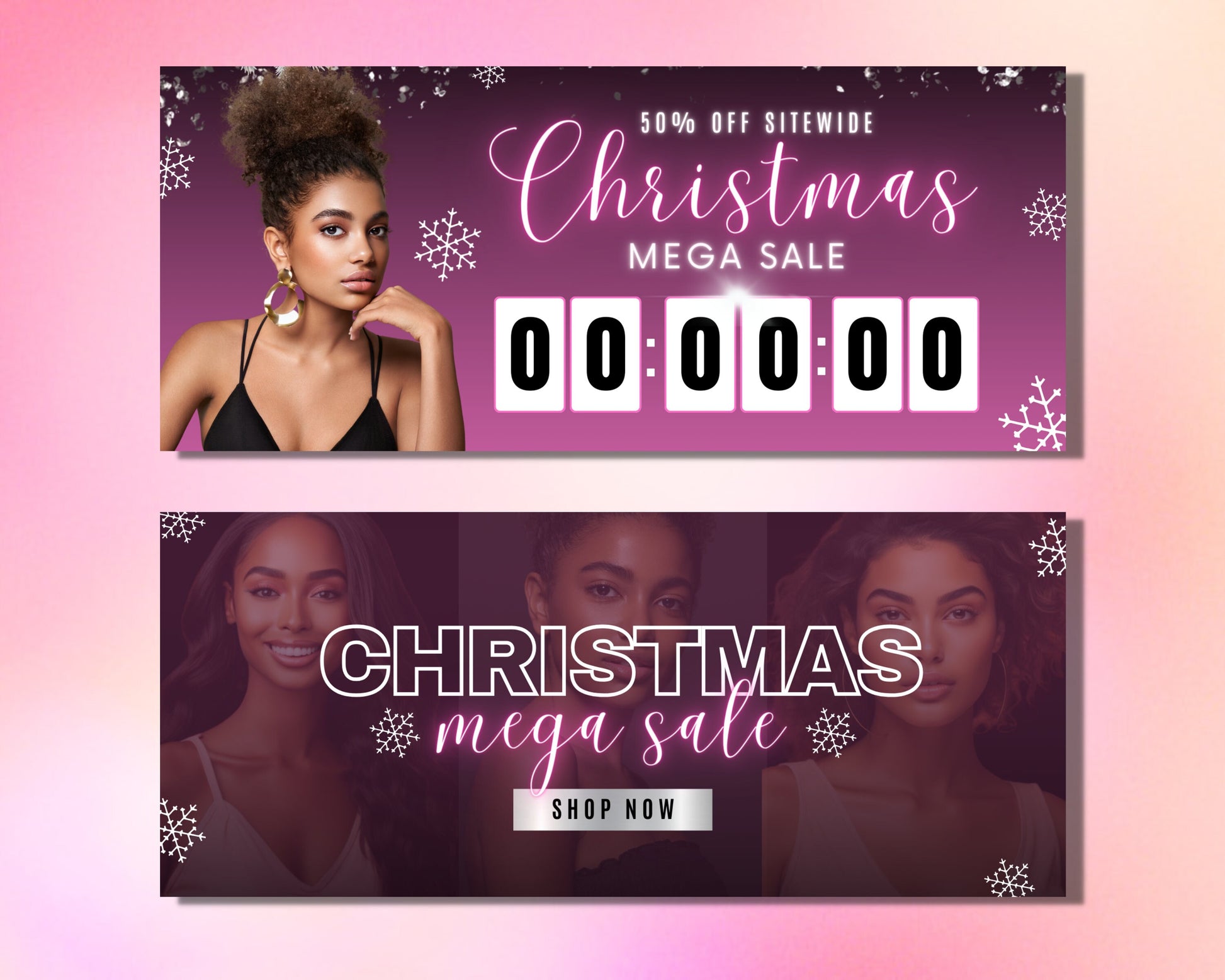 Christmas Sale Web banner Template Discount Promotion Offer Deal Holiday Savings Shop now Buy now Save now Get yours today Don&#39;t miss out Limited time offer