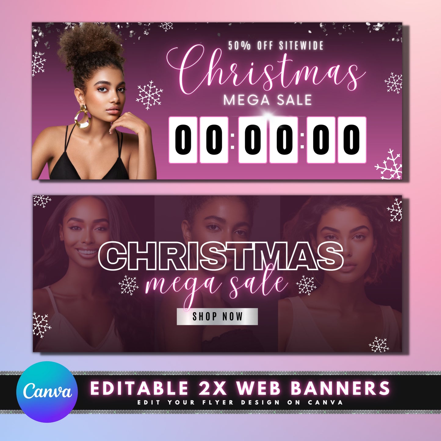 christmas sale web banner template discount promotion offer deal holiday savings shop now buy now save now get yours today don&#39;t miss out limited time offer