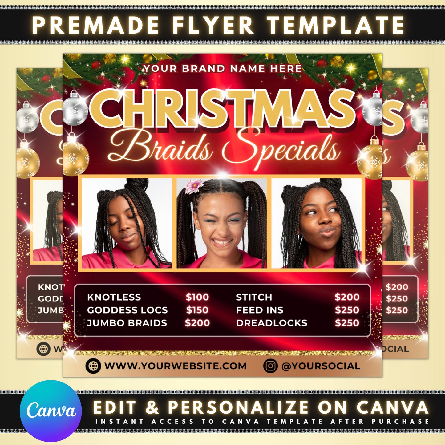 christmas braids holiday hairstyles festive hair party-ready hair special occasion hair braided styles box braids cornrows goddess braids fulani braids micro braids crochet braids senegalese twists marley twists hair extensions weaves sew-ins