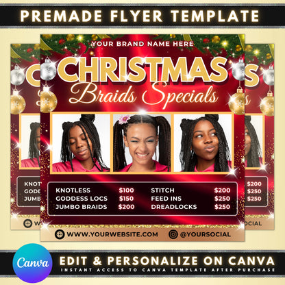 Christmas braids Holiday hairstyles Festive hair Party-ready hair Special occasion hair Braided styles Box braids Cornrows Goddess braids Fulani braids Micro braids Crochet braids Senegalese twists Marley twists Hair extensions Weaves Sew-ins