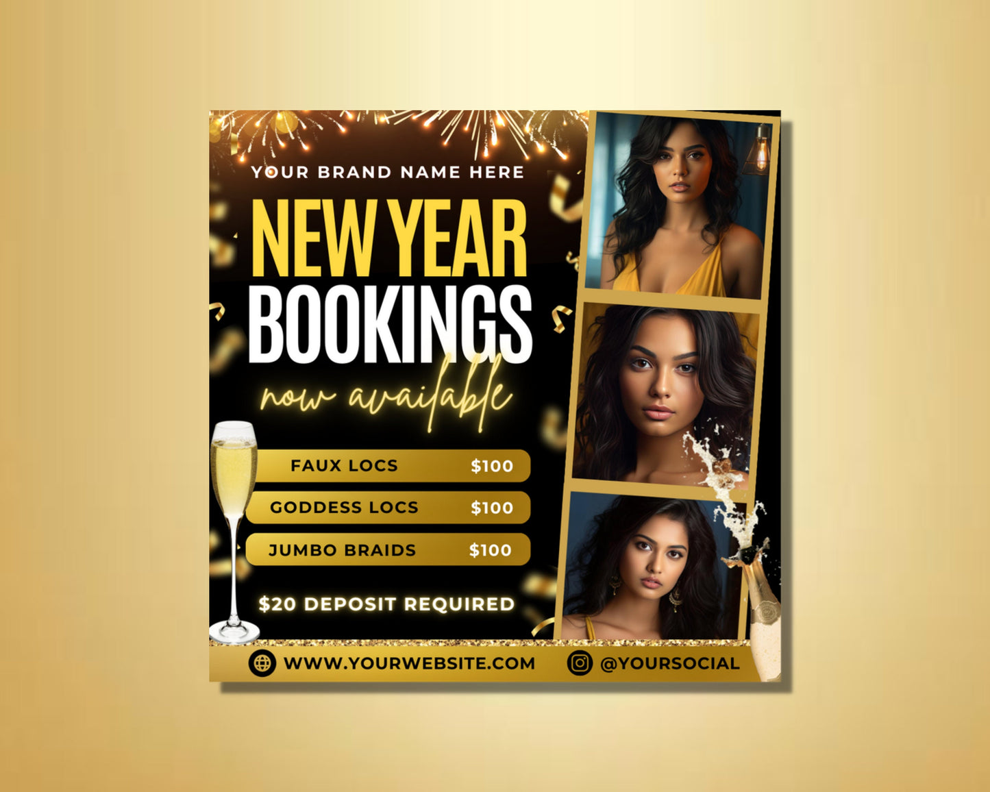 new year new year&#39;s eve new year&#39;s day salon spa hair nails makeup massage facials waxing discounts promotions specials offer booking appointment limited time exclusive