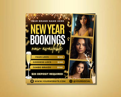 New Year New Year&#39;s Eve New Year&#39;s Day Salon Spa Hair Nails Makeup Massage Facials Waxing Discounts Promotions Specials Offer Booking Appointment Limited time Exclusive