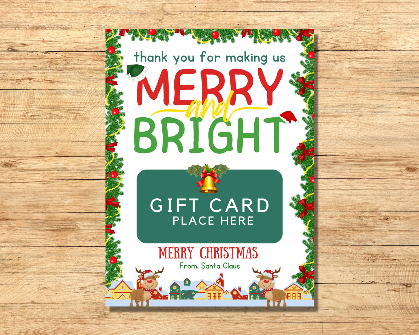 christmas gift card gift card template printable gift card holiday gift card custom gift card gift certificate employee gift gift for him gift for her gift for kids personalized gift unique gift discount gift card gift card sale