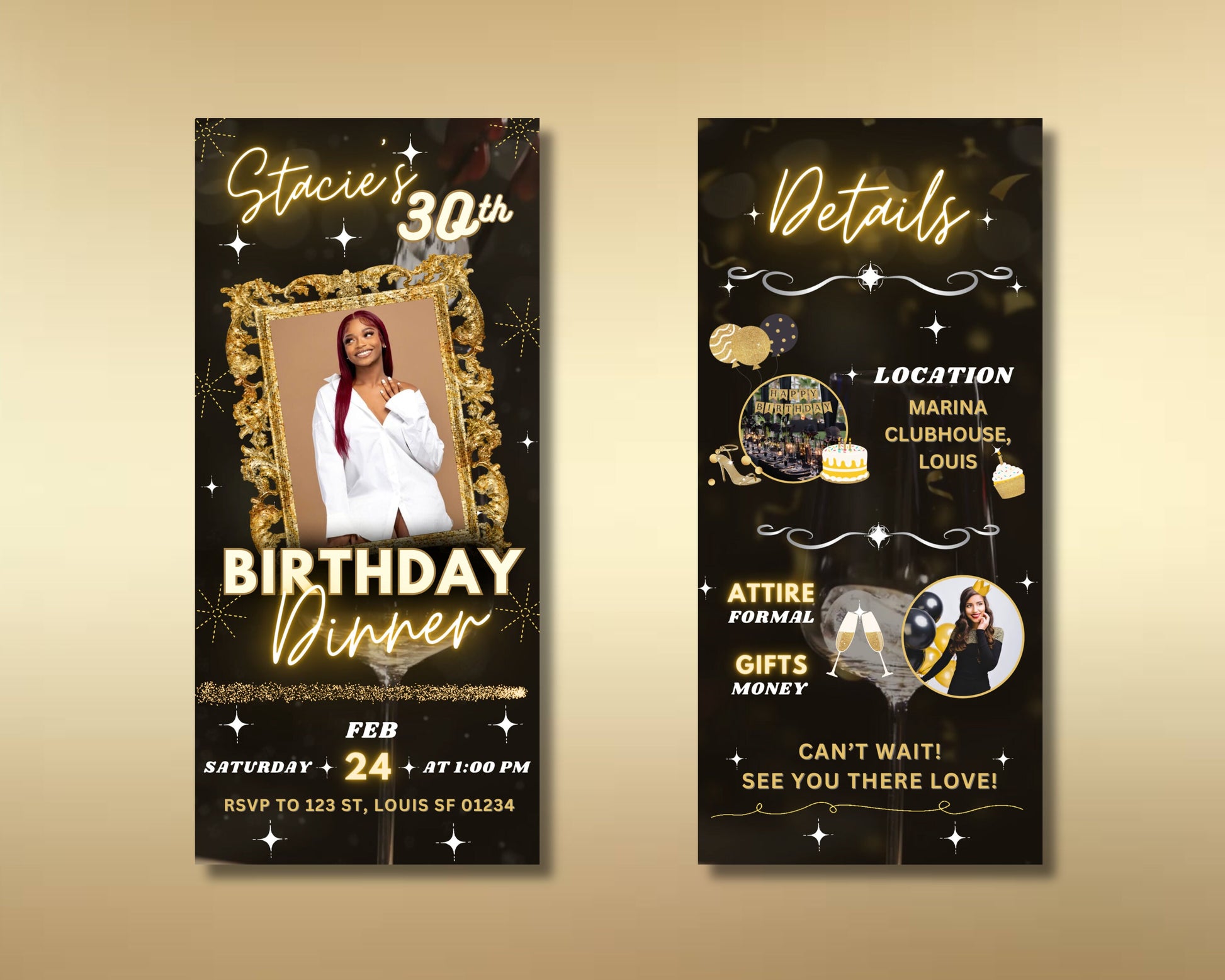 animated invitation birthday invitation digital invitation video invitation e-vite party invitation celebration invitation customizable easy to use downloadable printable RSVP online RSVP mobile-friendly social media sharing