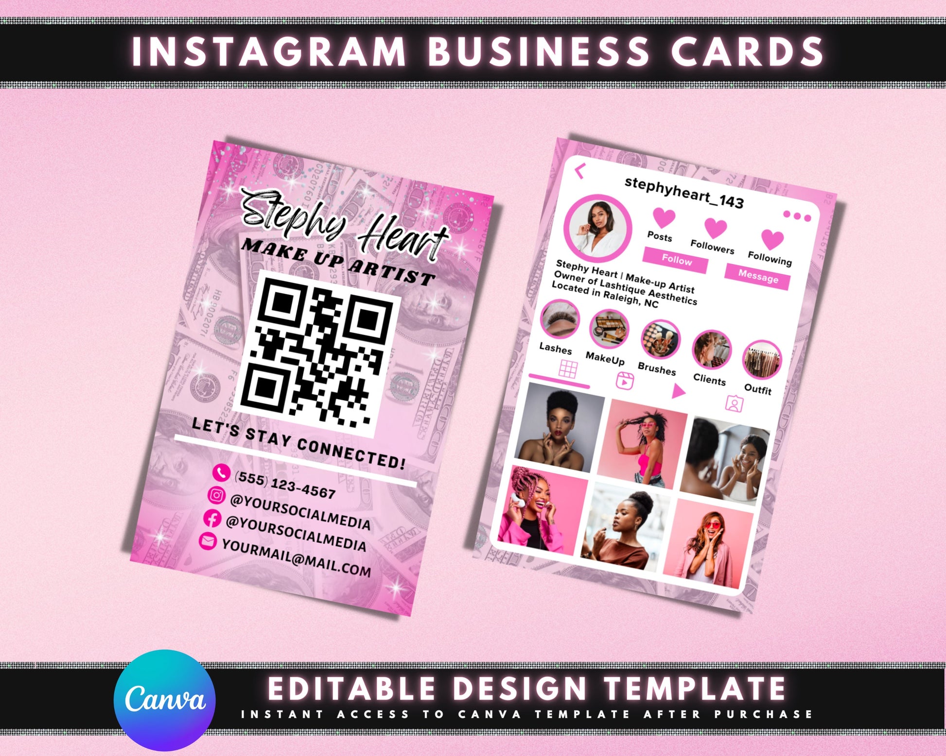 Let&#39;s connect on Instagram! Follow for updates and discounts! Personal brand focus Call to action QR code Scan to connect! Instagram Social media Network Connect Professional Creative Tech-savvy Trendy Modern