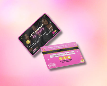 Credit card Business card Discount Card Membership Card Salon Cards Loyalty Cards VIP Cards Special Offers Promo Code Salon Makeup Beauty Rewards Lash Hair Spa Exclusive Deals Rewards Benefits Cashback