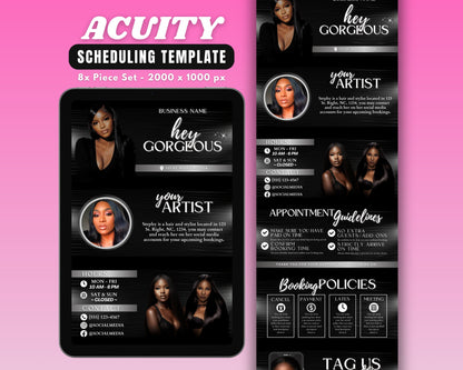 Online booking Appointment scheduling 24/7 availability Convenient scheduling Reminders Cancellation policy Payment processing Secure booking Professional design Easy to use Salon Haircut Color Style Cut Lash Hairstylist Extensions Treatment