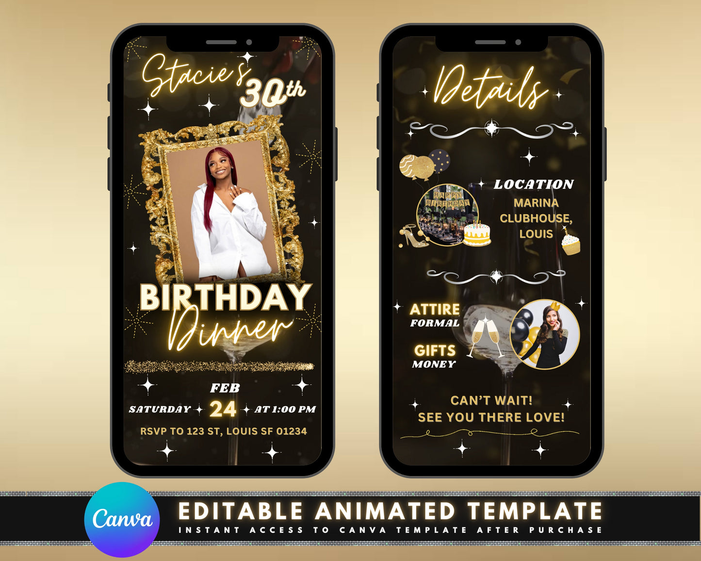 animated invitation birthday invitation digital invitation video invitation e-vite party invitation celebration invitation customizable easy to use downloadable printable rsvp online rsvp mobile-friendly social media sharing