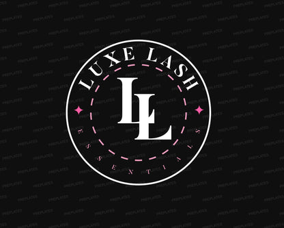 Lash Logo Set, DIY Design Template, Beauty Business Logo, Salon Business Logo, Hair Logo, MUA Logo, Nails Logo, Premade Eyelash Artist Logo