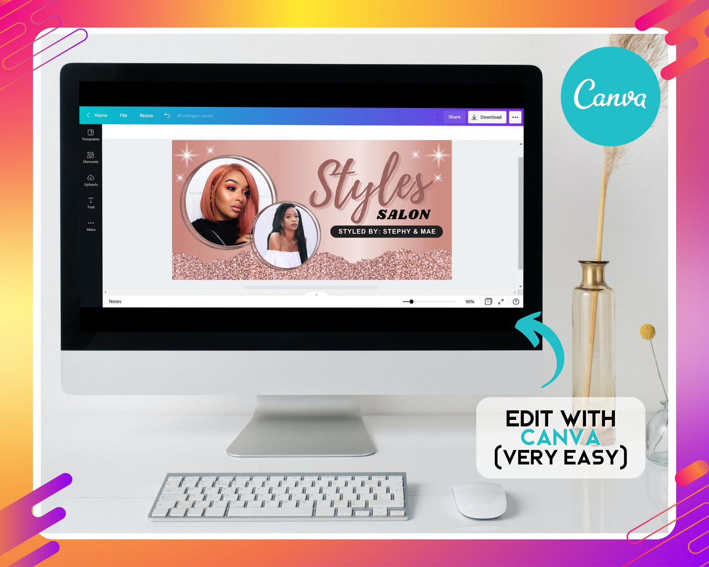 hair salon acuity template rose gold web design hair colorist hairstyling services hair extensions beauty salon hair salon spa makeup artist nail salon acuity scheduling template acuity website template appointment booking template premade designs