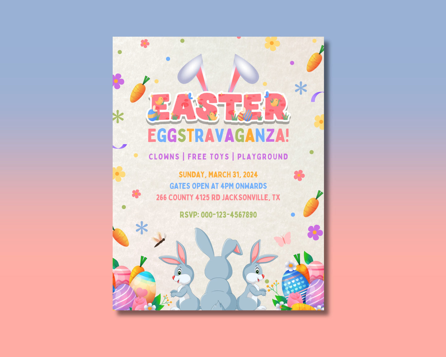 easter party easter celebration spring fling egg hunt brunch family fun fun for all ages egg decorating egg hunt games crafts face painting live music easter egg treats candy eggcellent easter fun day eggstravaganza treats & games prizes