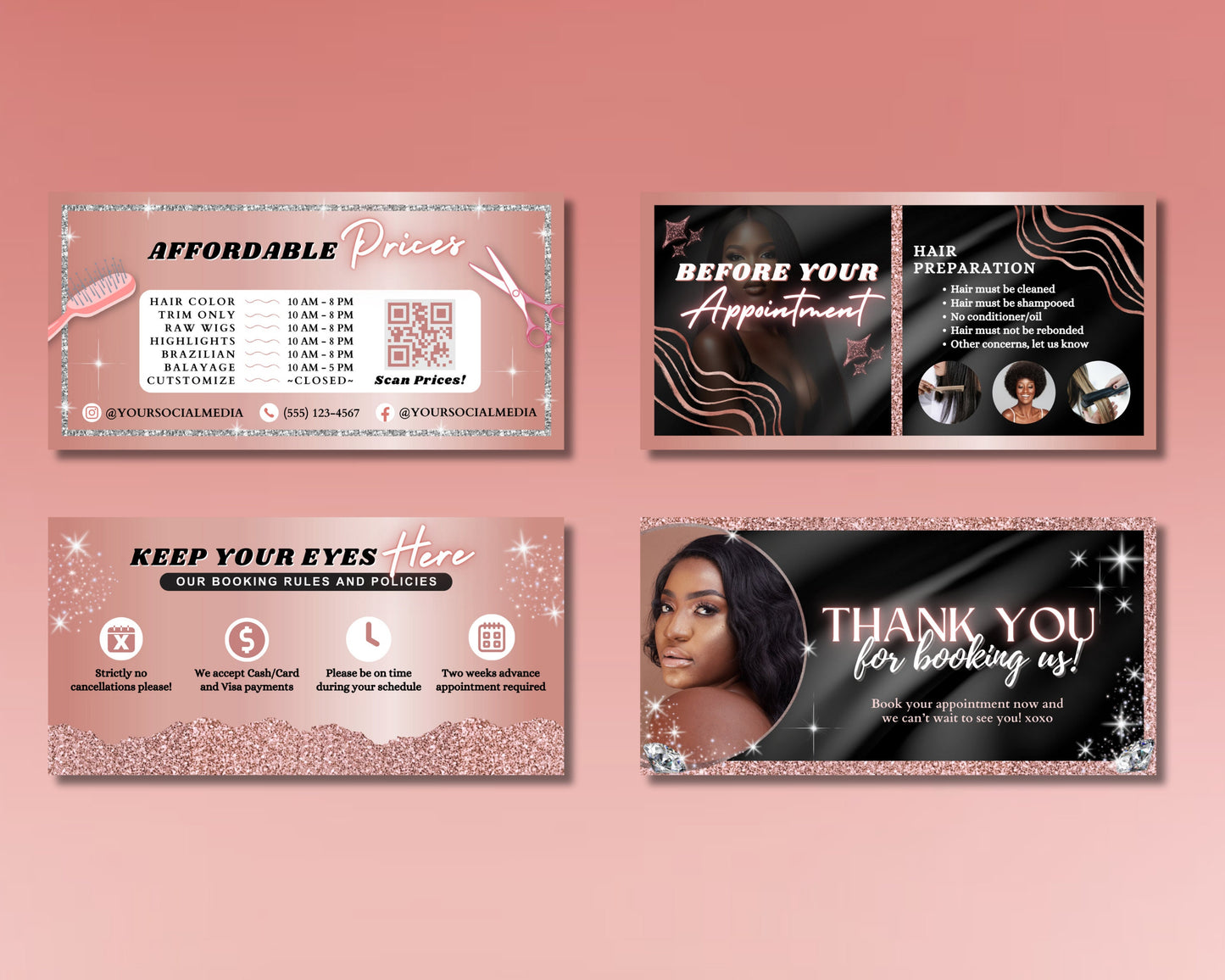 hair salon acuity template rose gold web design hair colorist hairstyling services hair extensions beauty salon hair salon spa makeup artist nail salon acuity scheduling template acuity website template appointment booking template premade designs