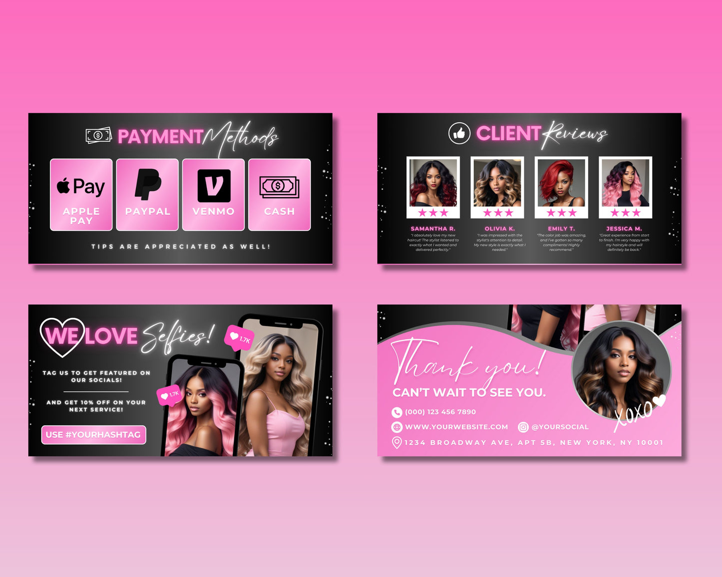 hair salon acuity template pink and black web design lash artist hairstyling services hair extensions beauty salon nail salon spa makeup artist acuity acuity scheduling template acuity website template appointment booking template premade designs