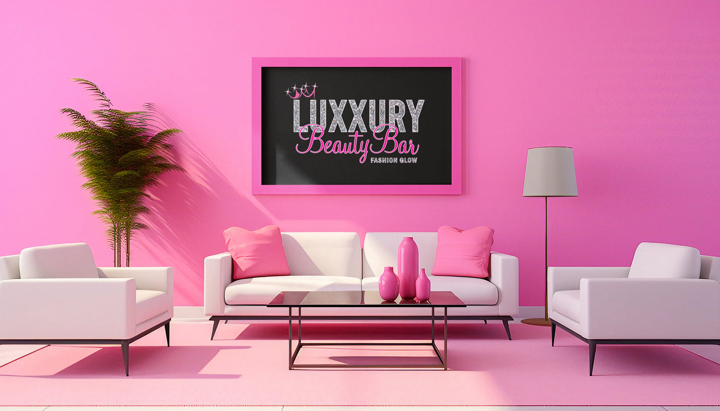 beauty bar spa salon cosmetics wellness glamour skincare makeup haircare relaxation pampering nails (manicure, pedicure) eyelash extensions brows facials massage tanning waxing elegant modern minimalist vintage handwritten beauty logo template