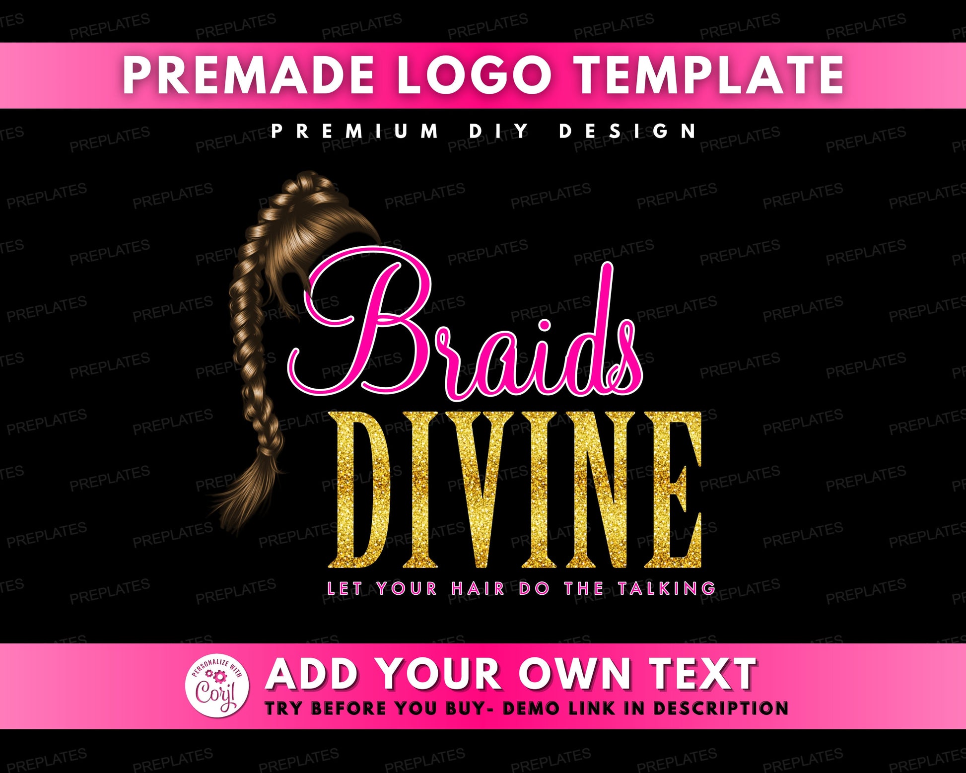 Hair Salon Logo Hair Stylist Logo Beauty Logo Braiding Business Logo Braid Designs Hair Extensions Updos African Braiding Box Braids Crochet Braids Senegalese Twists Dreadlocks Bantu Knots Cornrows Fishtail Braids French Braids Hair Clip Curl Wave